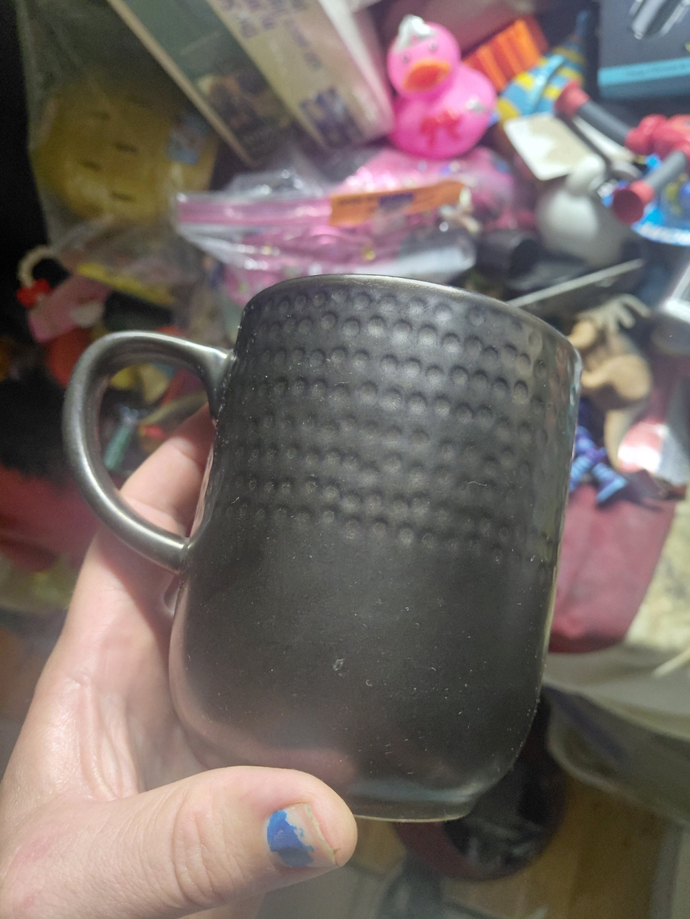 dimpled stoneware coffee mug threshold Barnet bronze